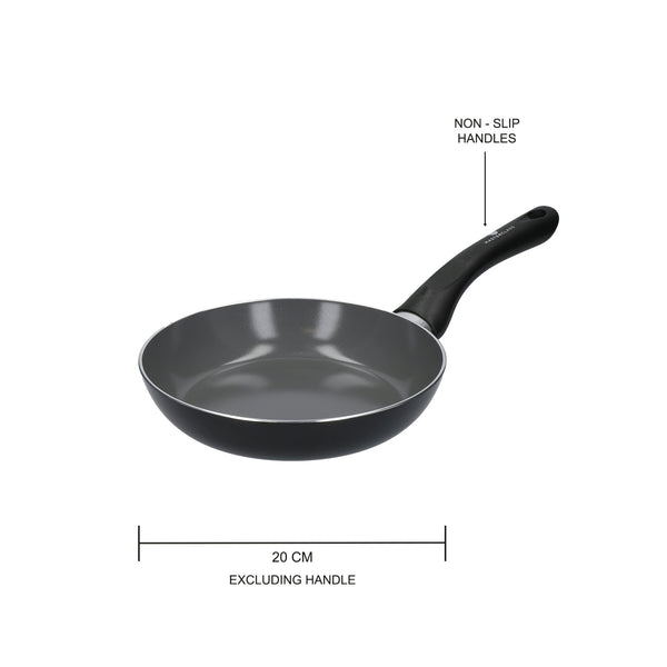 3pc Can-to-Pan Recycled Aluminium & Ceramic Frying Pan Set with 3x Non –  CookServeEnjoy
