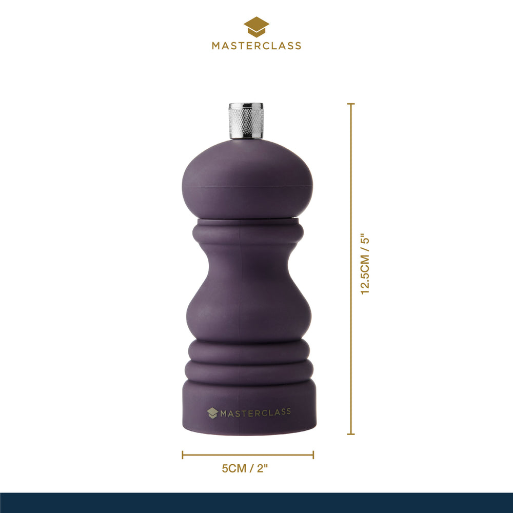 MasterClass Purple Salt/Pepper Mill With Interchangeable Cap, Ceramic 12cm