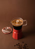 La Cafetière Verona Glass Espresso Maker - 6 Cup, Red