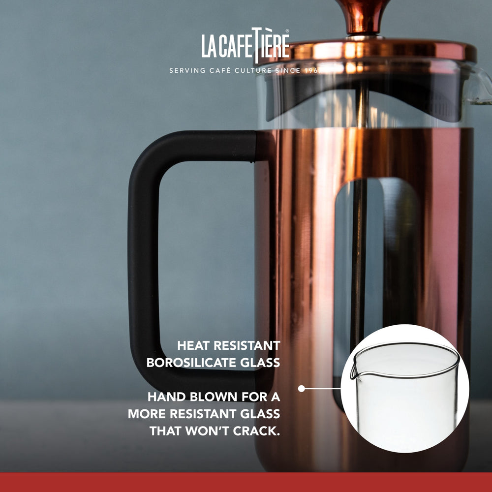 La Cafetière Pisa Copper Cafetière - 8 Cup