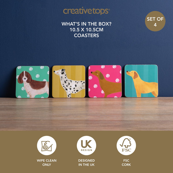 Creative Tops Dog Prints Set Of 4 Square Coasters, 10.5 x 10.5 x 2CM image 8