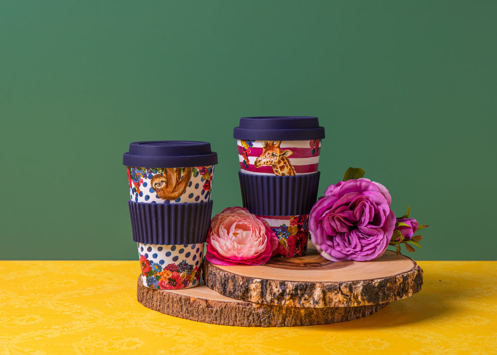 Mikasa Wild at Heart Giraffe Travel Mug, 370ml