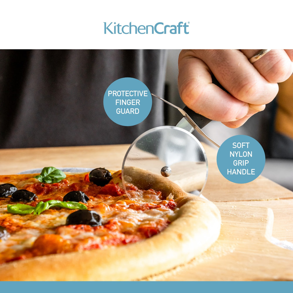 KitchenCraft Nylon Handled Stainless Steel Pizza Cutter