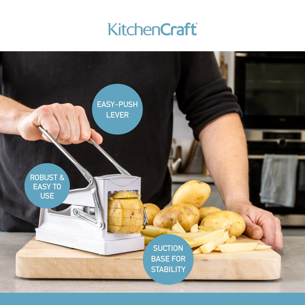 KitchenCraft Potato Chipper with Interchangeable Blades