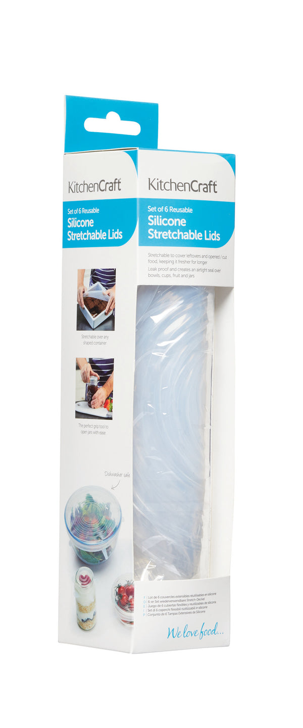 KitchenCraft Set of Six Silicone Lids image 4