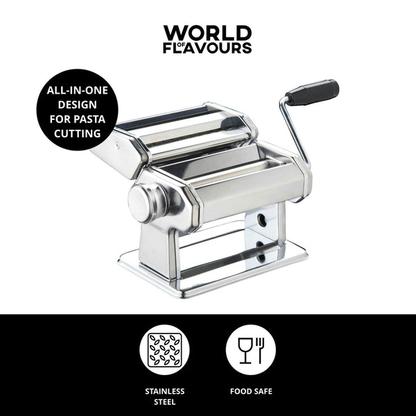 KitchenCraft World of Flavours Italian Deluxe Double Cutter Pasta Machine image 7