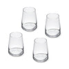 Mikasa Palermo Crystal Stemless Wine Glasses, Set of 4, 350ml