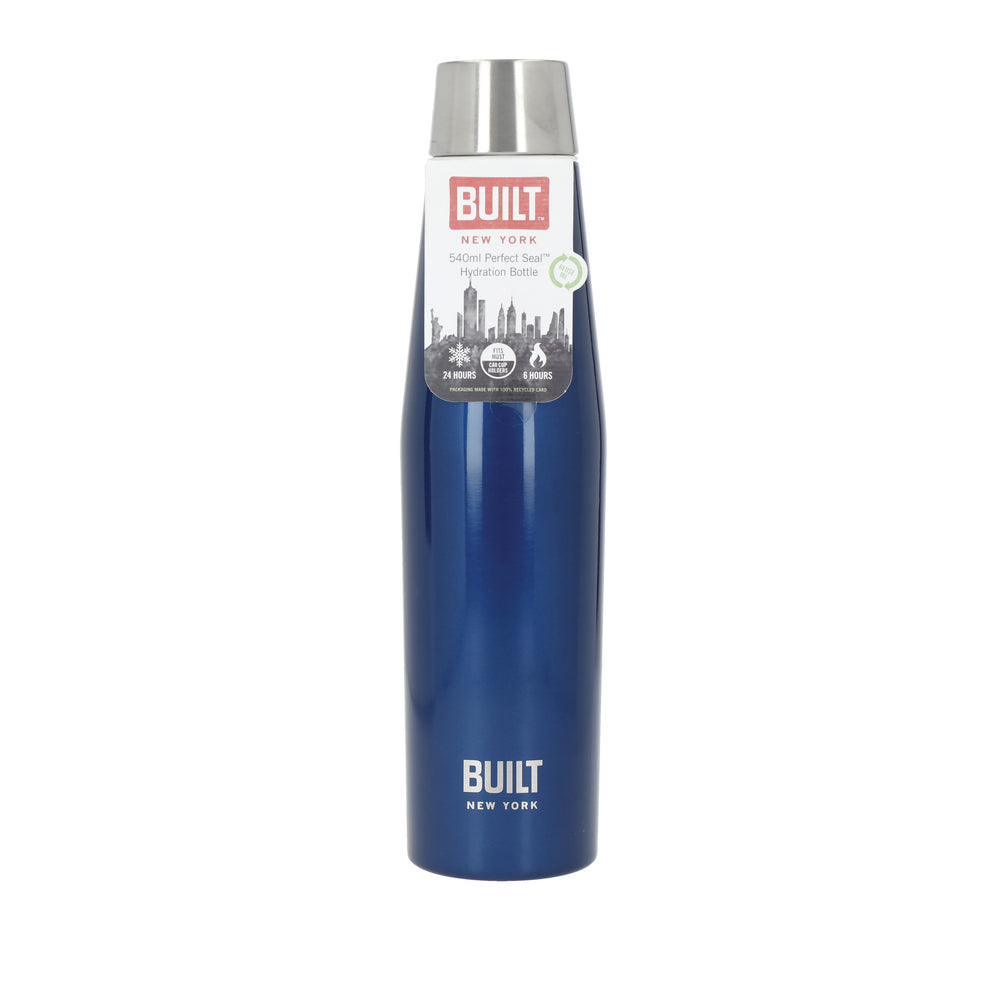 Built Perfect Seal 540ml Midnight Blue Hydration Bottle