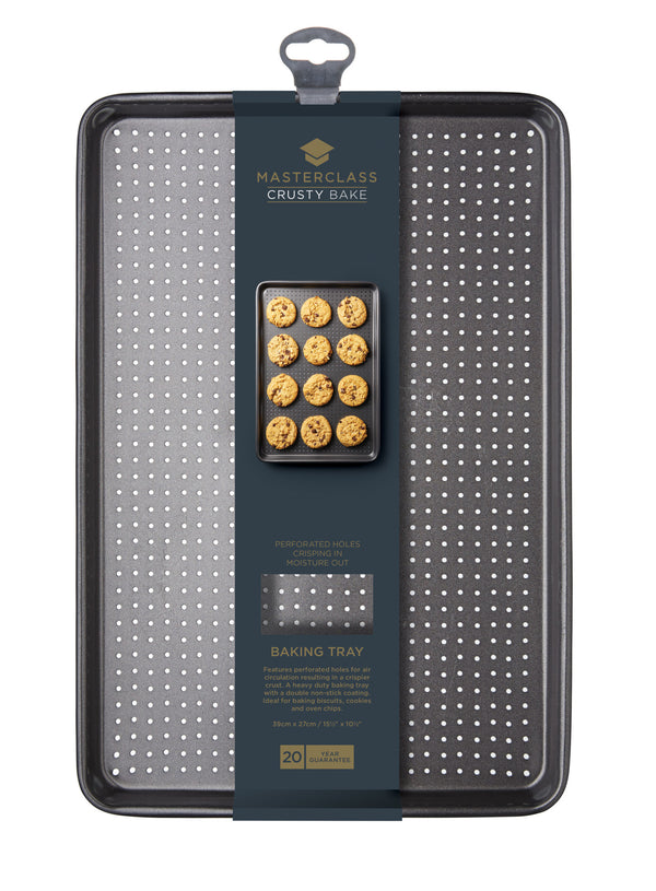 MasterClass Crusty Bake Non-Stick Baking Tray, 39cm x 27cm image 4