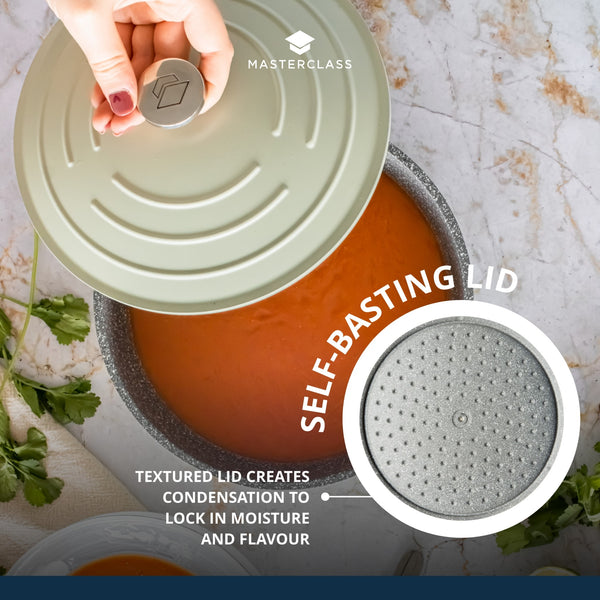 MasterClass Mint Green Cast Aluminium Casserole Dish, 5L image 10