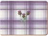 Creative Tops  Thistle Cork-Backed Large Premium Placemats, 29 x 40 x 0.5 cm, Purple & Grey image 1