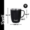 S'well Onyx Mug with Handle, 350ml