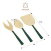 Artesà Cheese Knife Set - Green and Gold, 3 Pieces image 8
