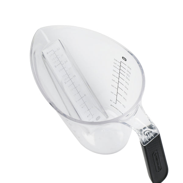 MasterClass Angled Measuring Jug 1L, Clear BPA Free Plastic Jug with Handle image 8