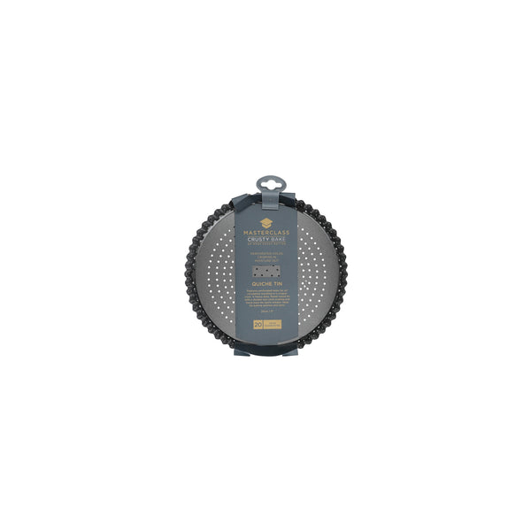 MasterClass Crusty Bake Non-Stick Fluted Round Quiche Tin, 23cm image 4
