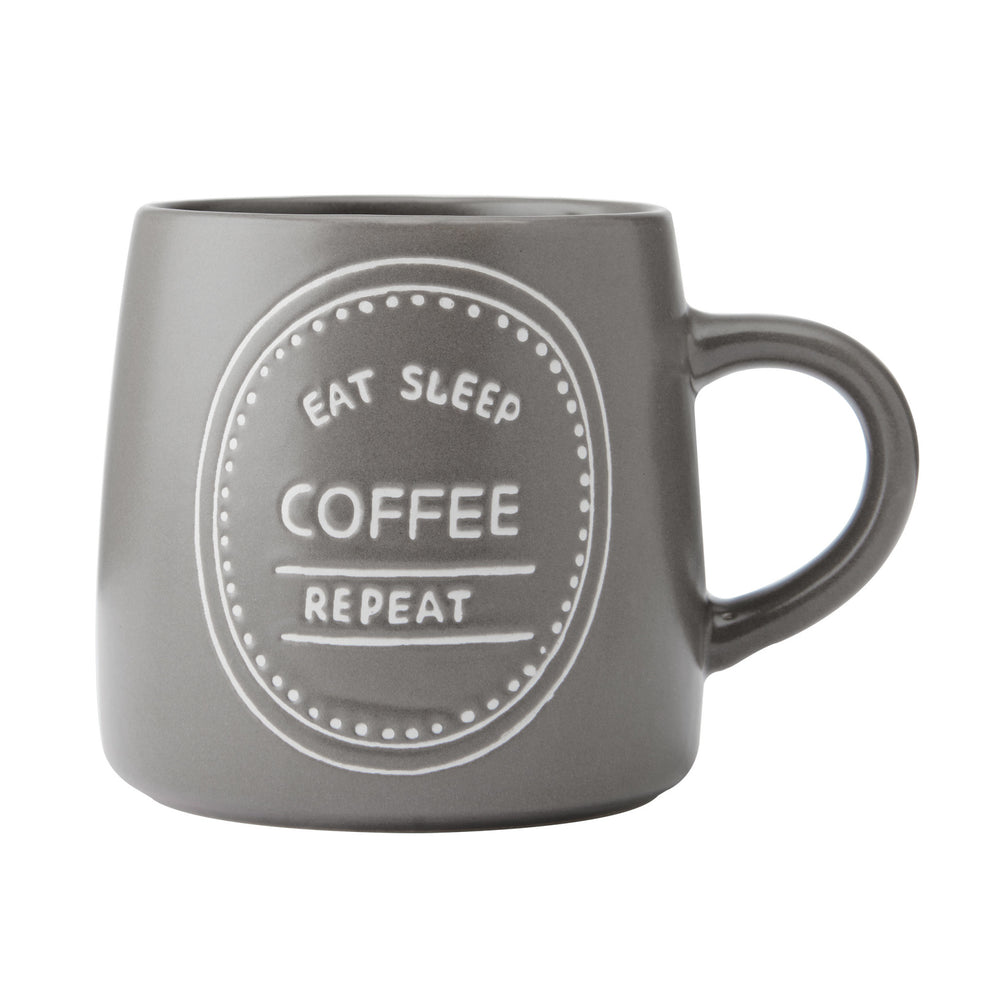 Mikasa Eat Sleep Coffee Repeat Mug, 400ML image 1