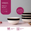 Mikasa Luxe Deco China Cereal Bowls, Set of 4, 14cm