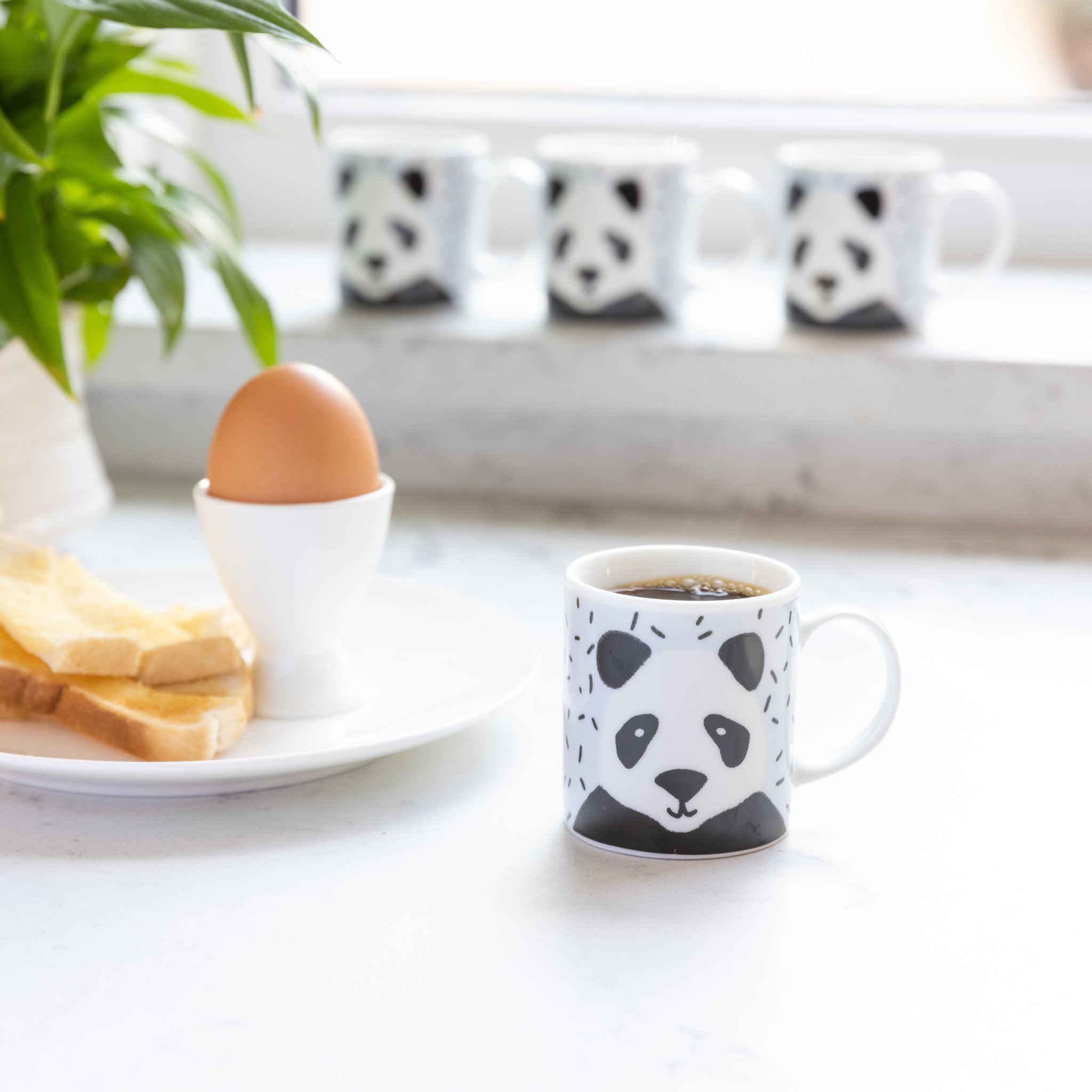 KitchenCraft 80ml Porcelain Panda Espresso Cup – CookServeEnjoy
