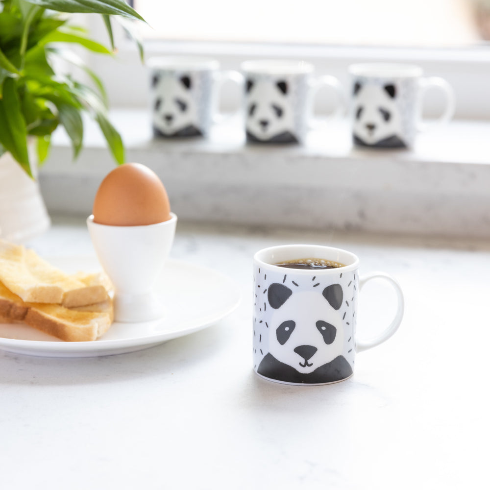KitchenCraft 80ml Porcelain Panda Espresso Cup