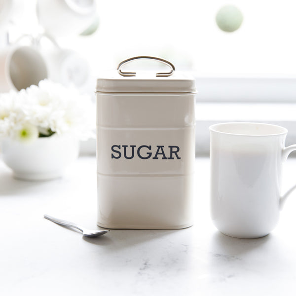 Living Nostalgia Antique Cream Sugar Tin image 6