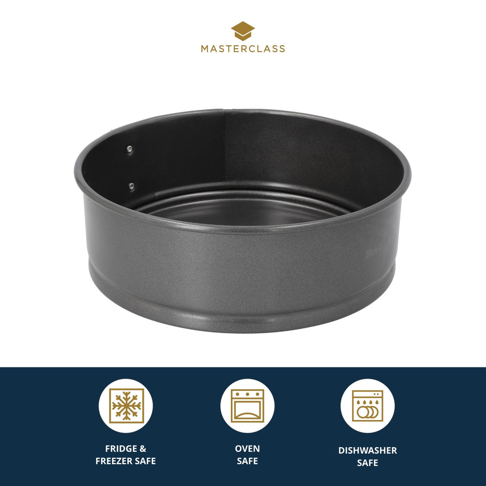 MasterClass Non-Stick Loose Base Springform Cake Pan, 20cm