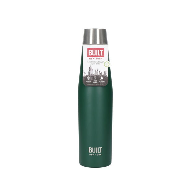 BUILT Apex 540ml Insulated Water Bottle, BPA-Free 18/8 Stainless Steel - Forest Green image 3