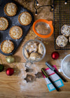 10pc Mince Pie Gifting Set with, 12-hole Baking Pan, Cooling Rack, Glass Jar, Star Cutters, Seive, Jar Labels and Labelling Pens image 4
