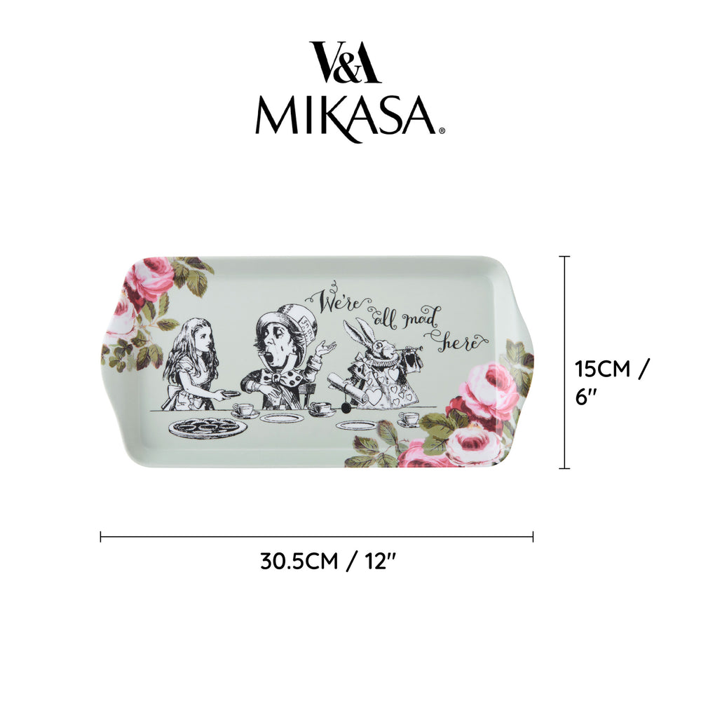 Mikasa and the V&A Alice In Wonderland Melamine Sandwich Tray, 12’’