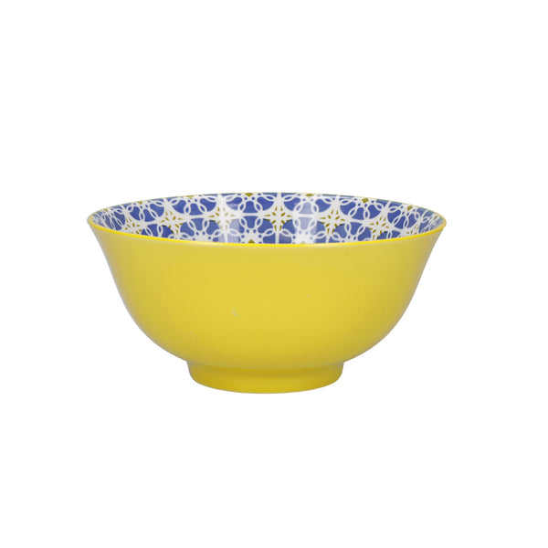 KitchenCraft Set of 4 Patterned Cereal Bowls in Gift Box, Ceramic - 'World of Flavours' Designs image 6