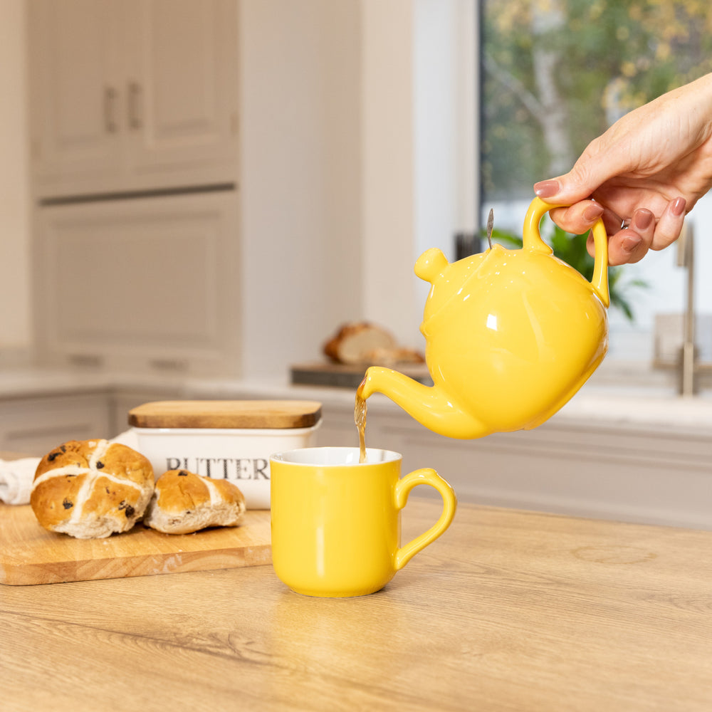 London Pottery Farmhouse 4 Cup Teapot New Yellow CookServeEnjoy
