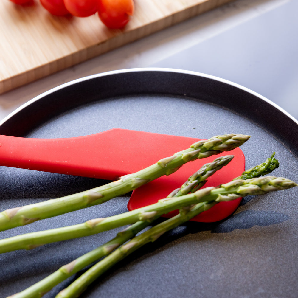 Colourworks Red Silicone Spatula with Bowl Rest