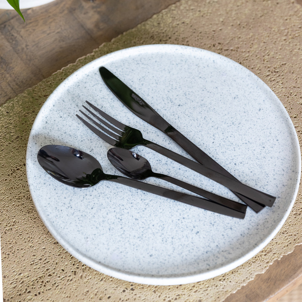 Mikasa Ciara Diseno 16 Piece Cutlery Set PVD Black