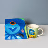 2pc Lorikeet Kitchen Set with 375ml Ceramic Mug and Cotton Tea Towel - Pete Cromer image 2