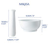 Mikasa Chalk Porcelain Pestle and Mortar, White image 5