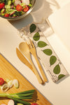 Natural Elements Reusable Bamboo Cutlery Set in Fabric Pouch image 6