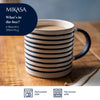 Mikasa Stripe Mug, 390ML