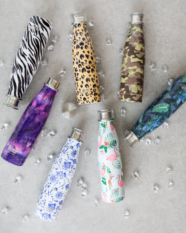 Built 500ml Double Walled Stainless Steel Water Bottle Purple Marble image 5