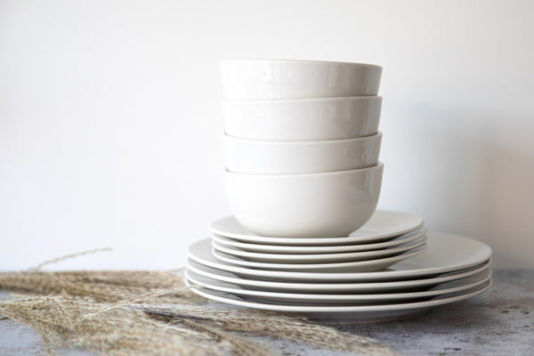 Mikasa Alexis Porcelain 12-Piece White Dinner Set image 6