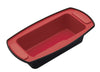 4pc Red Silicone Bakeware Set with Square Bake Pan, Loaf Pan, 12-Hole Cake Pan and Double Oven Glove image 3