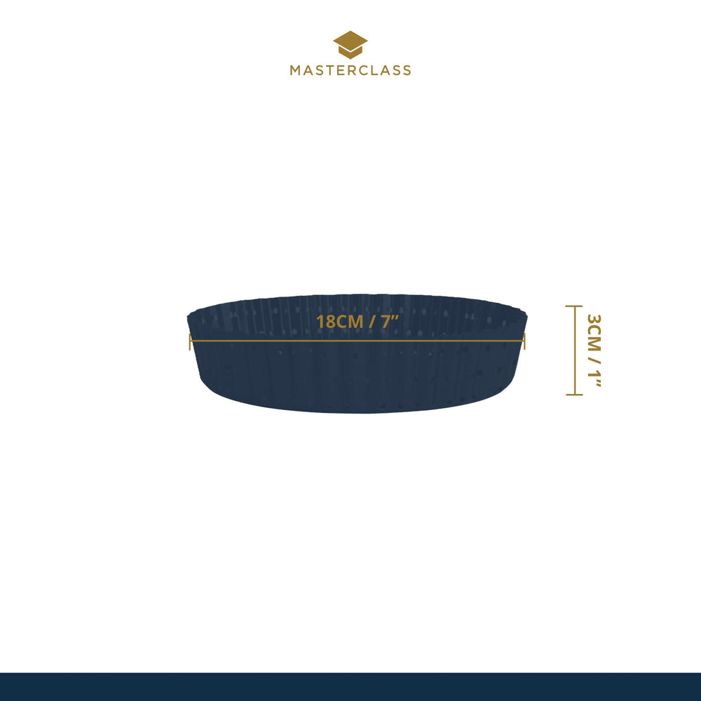 MasterClass Crusty Bake Non-stick Fluted Round Quiche Tin, 18cm