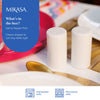Mikasa Chalk Porcelain Salt & Pepper Shakers, 8cm, White image 9