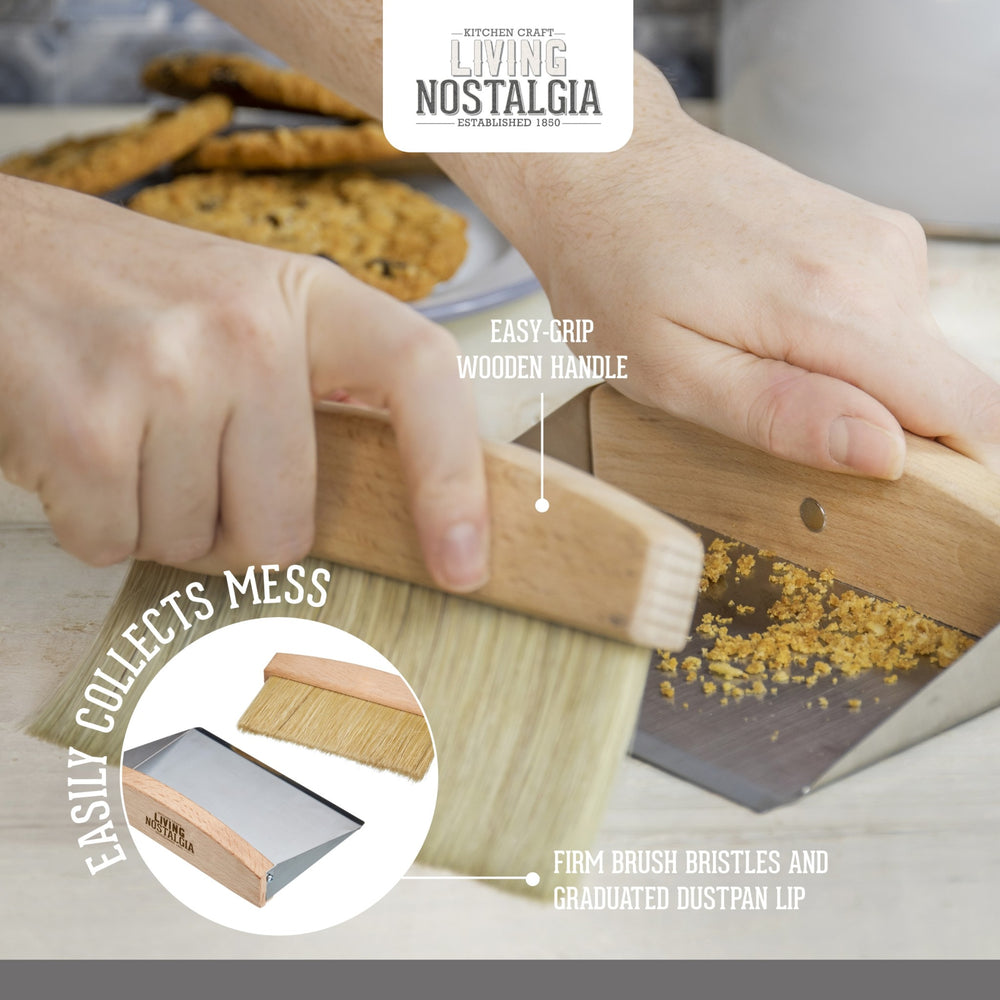 Living Nostalgia Tabletop Dustpan & Brush