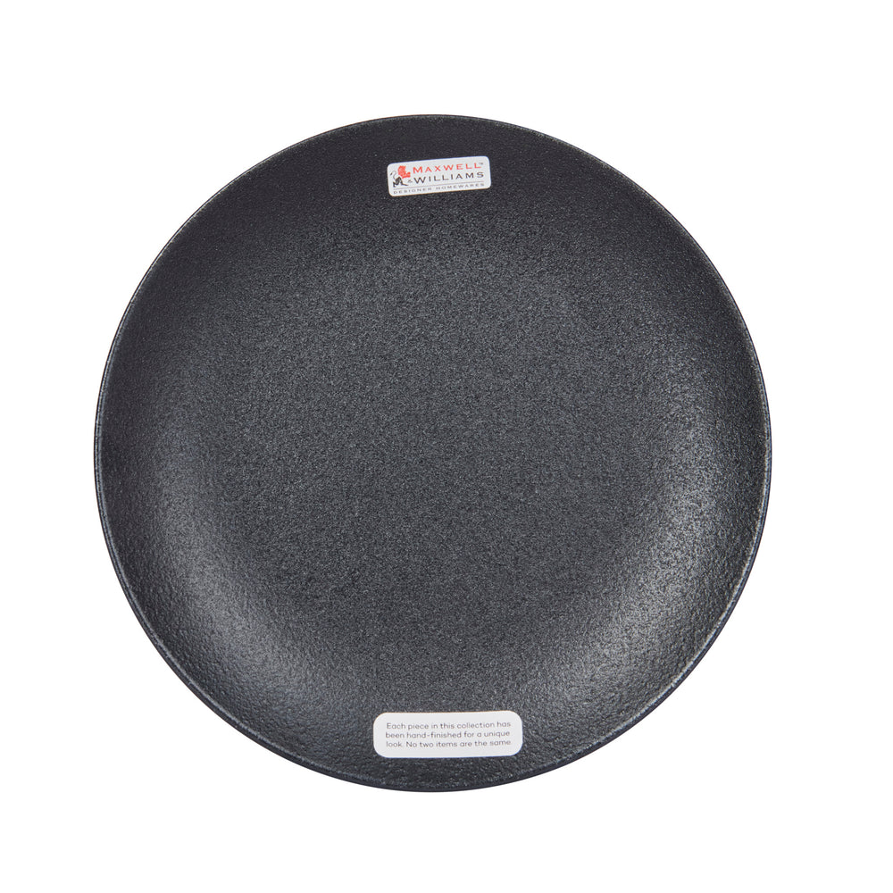 Maxwell & Williams Caviar Coupe 20cm Plate Black