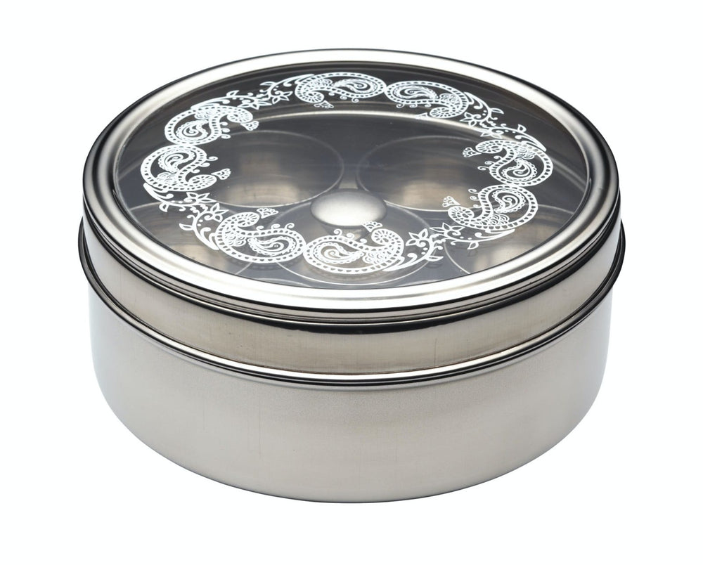 KitchenCraft World of Flavours Indian Stainless Steel Masala Dabba