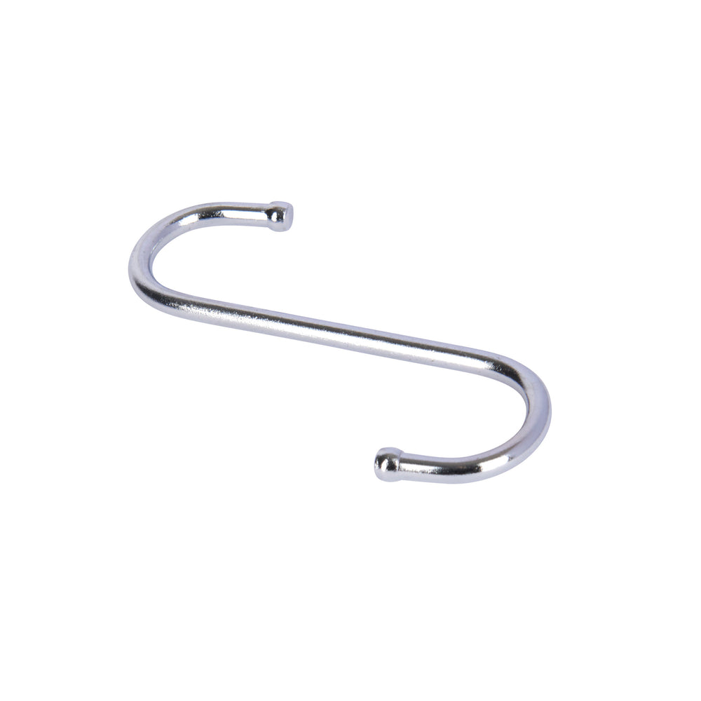KitchenCraft Pack of Five 10cm Chrome Plated 'S' Hooks