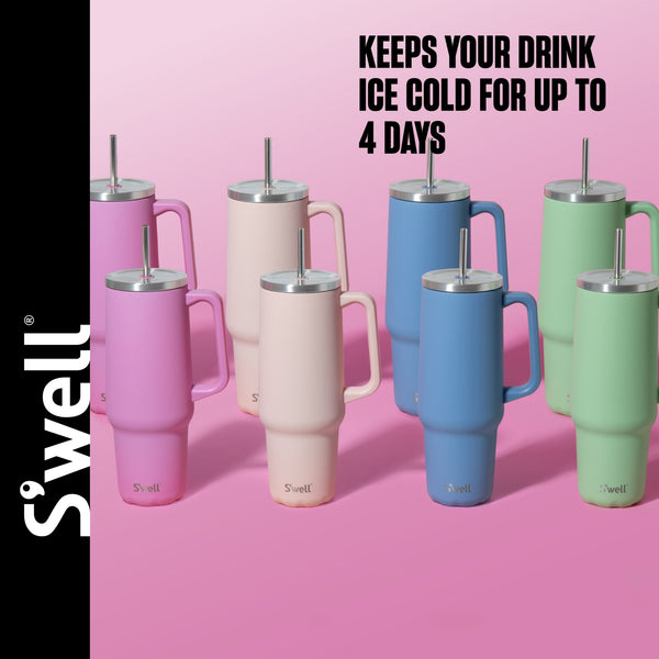 S'well Tumbler XL, 1180ml, Hydrangea Blue image 10