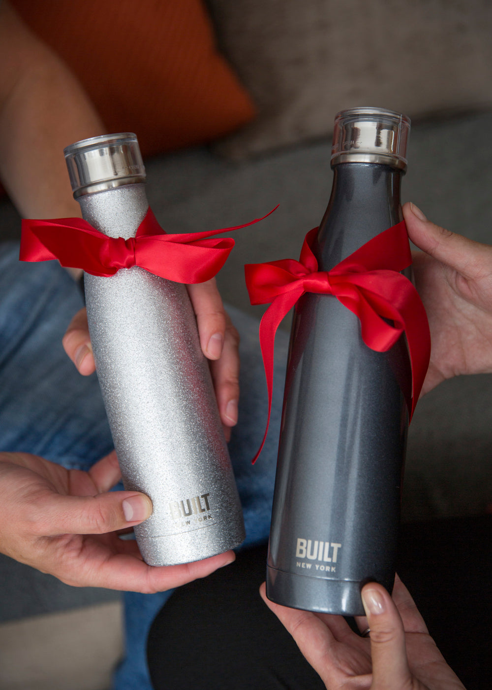 Built 740ml Double Walled Stainless Steel Water Bottle Charcoal