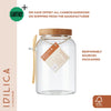 KitchenCraft Idilica Glass Storage Jar with Beechwood Lid and Bamboo Spoon, 1200ml image 12