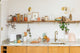 KitchenCraft Idilica Glass Storage Jar with Beechwood Lid, 1300ml