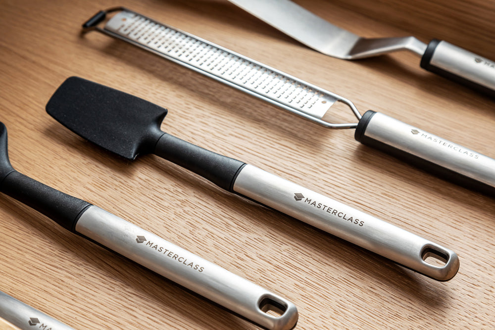 MasterClass Soft Grip Stainless Steel Jar Spatula - 28 cm